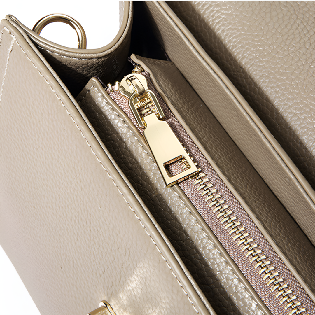 <tc>Bolso de mano estructurado de piel Aubri</tc>