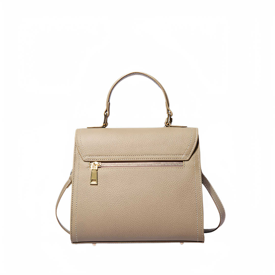 <tc>Bolso de mano estructurado de piel Aubri</tc>