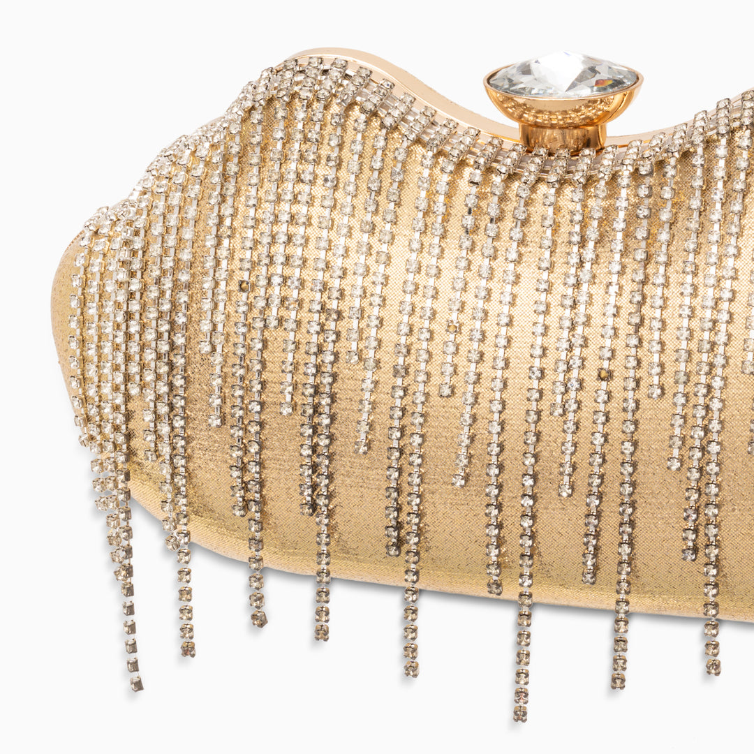 <tc>Bolso con flecos de cristal Ambrinee</tc>