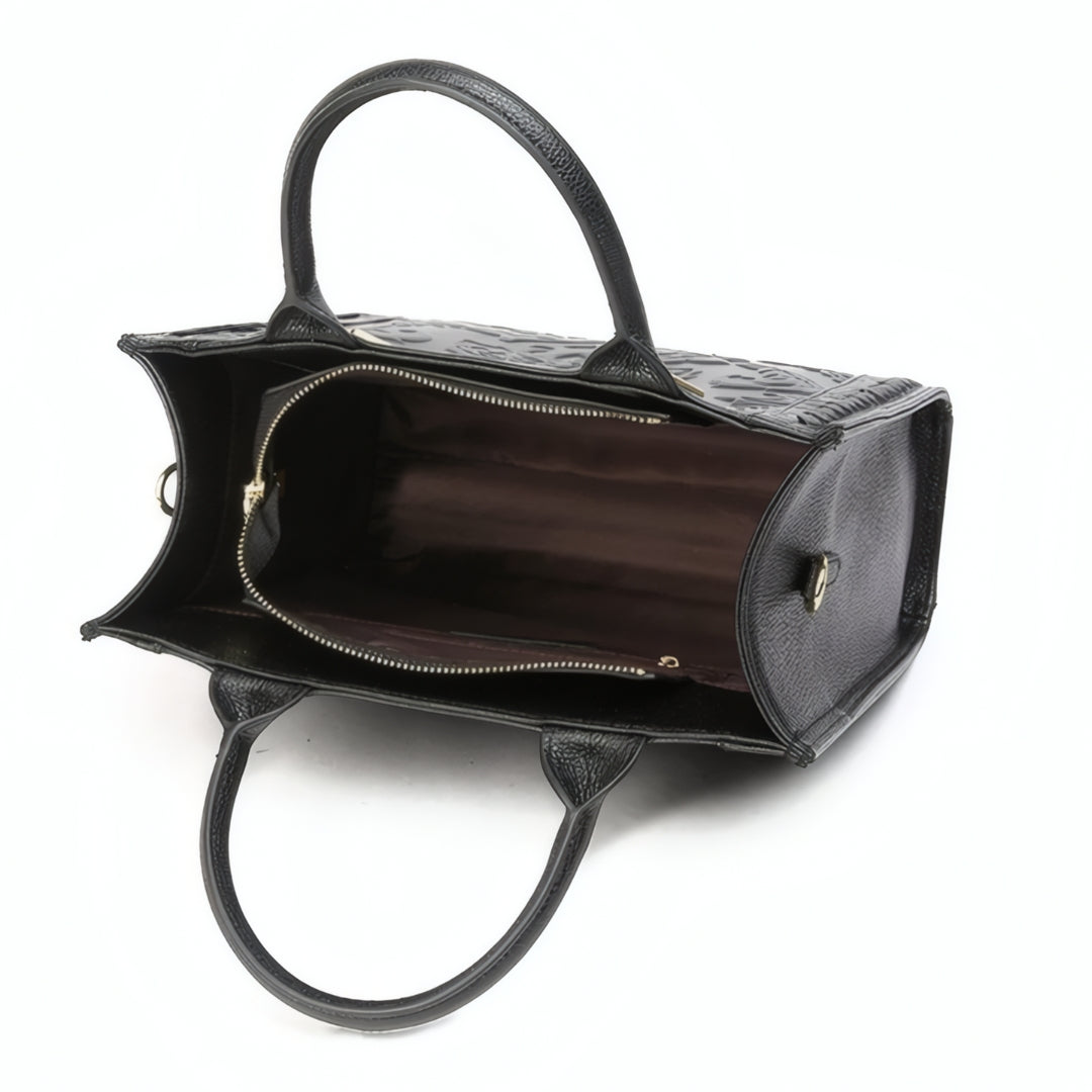 Fiorenza Embossed Medium Tote Bag