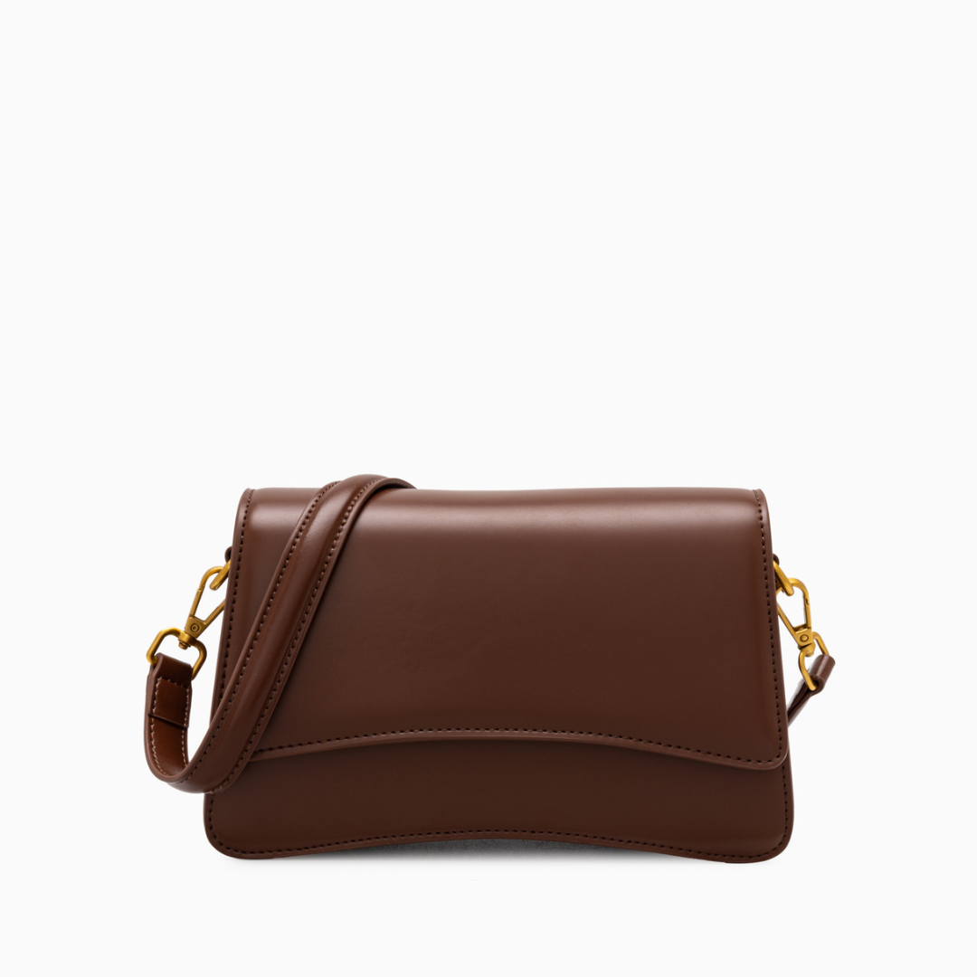 <tc>Bolso bandolera Britney de cuero liso</tc>