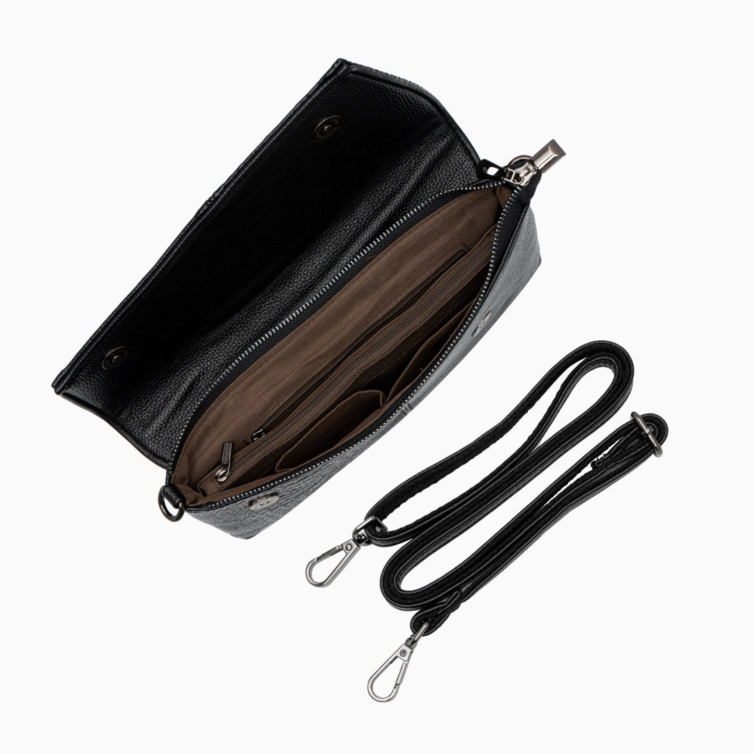 Bolso de hombro Maddy de piel suave
