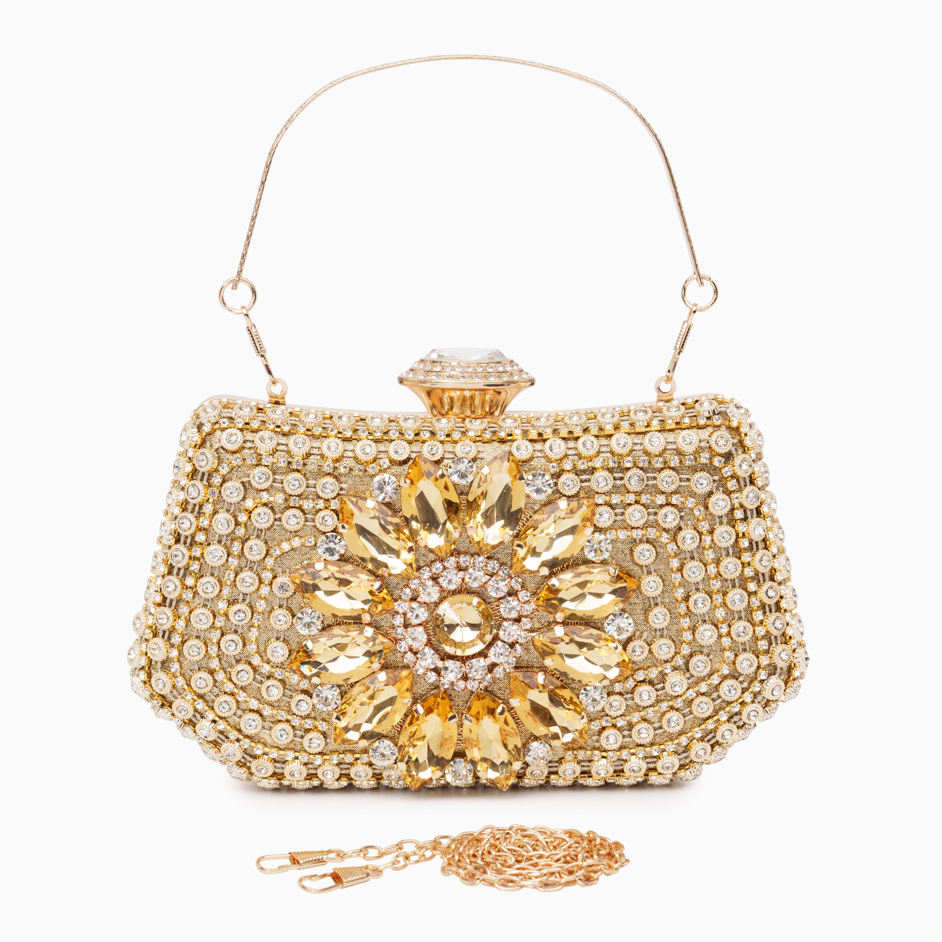 Velma Sparkling Diamond Clutch Bag