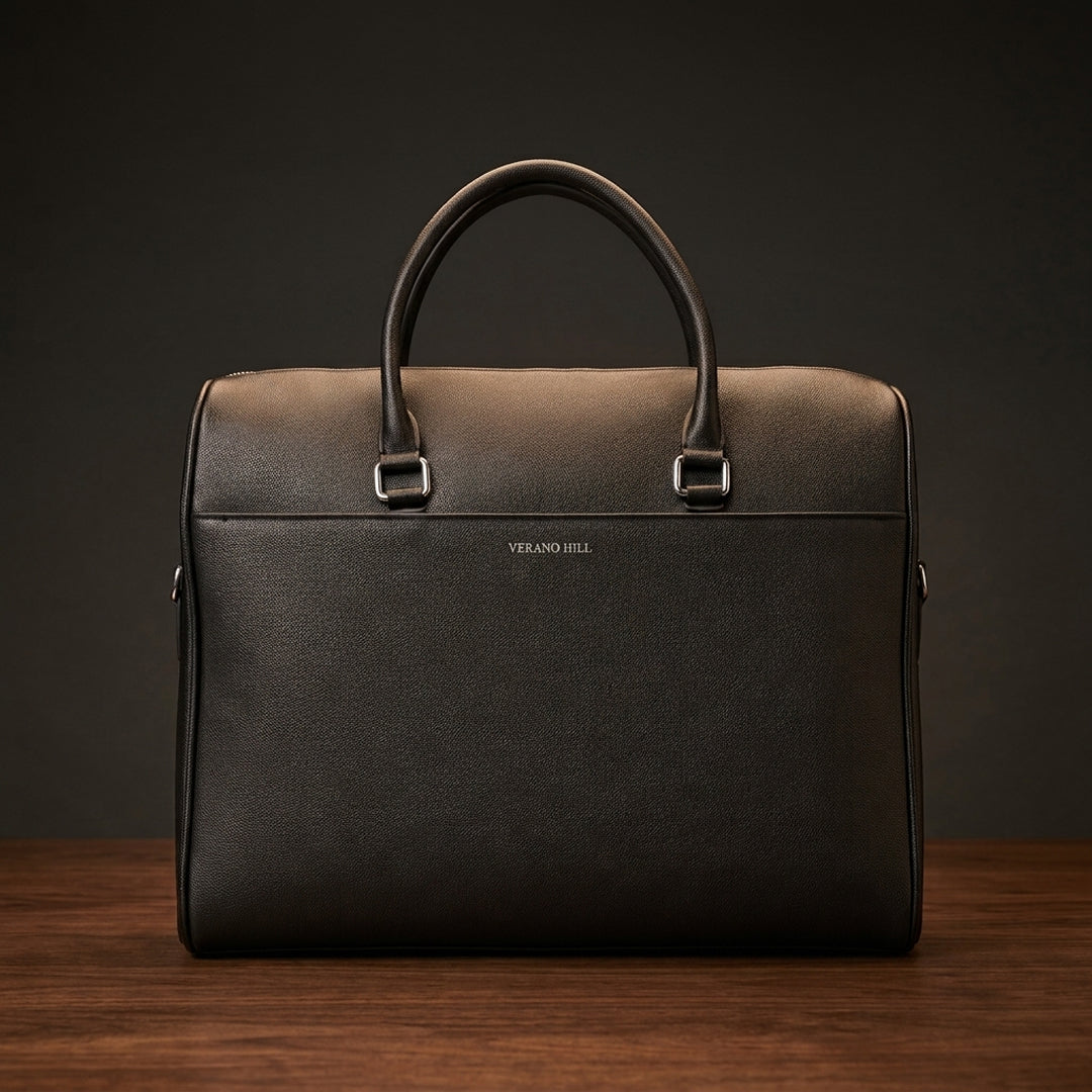 Grained Leather Briefcase