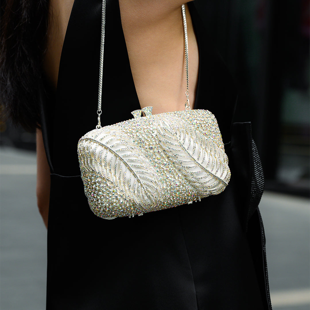 Sparkling Leaves Clutch Bag