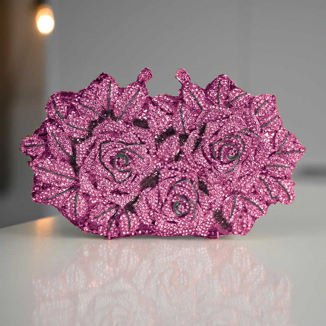 Cecilia Rose Clutch Bag - Purple