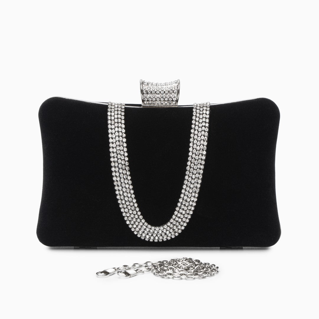 Bolso de mano Sparkles de terciopelo