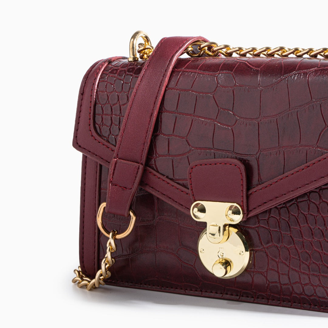 Emily Crocodile Crossbody Bag