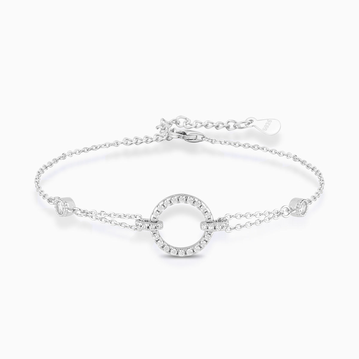 Scintillante Open Circle Pendant Bracelet