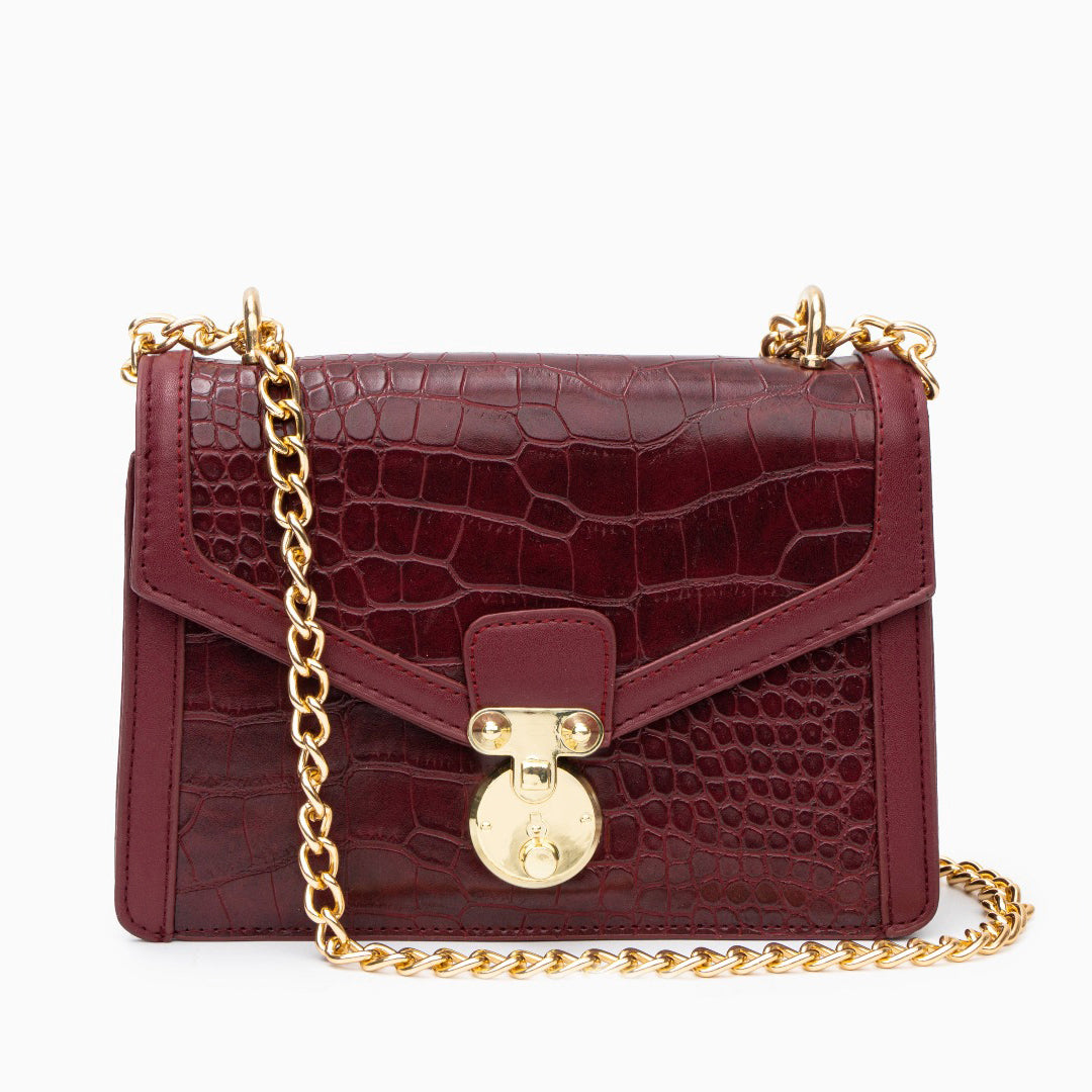 Emily Crocodile Crossbody Bag